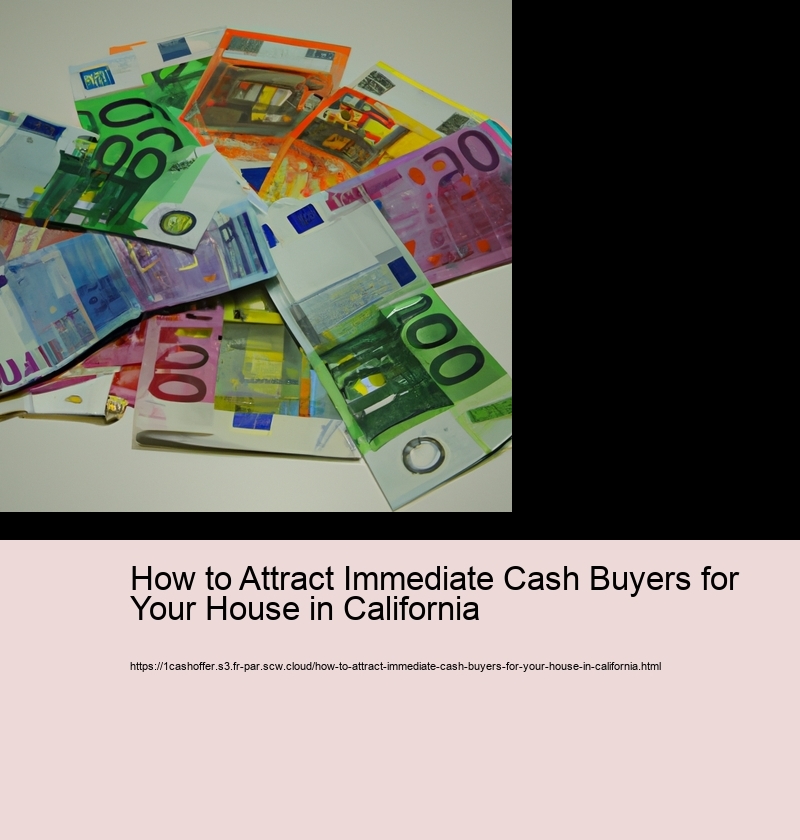 How to Attract Immediate Cash Buyers for Your House in California 