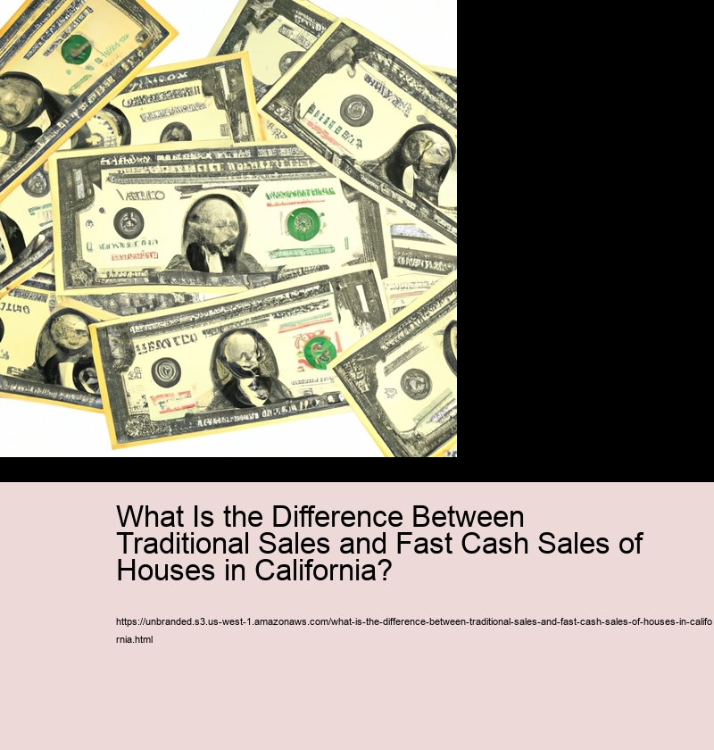 What Is the Difference Between Traditional Sales and Fast Cash Sales of Houses in California? 